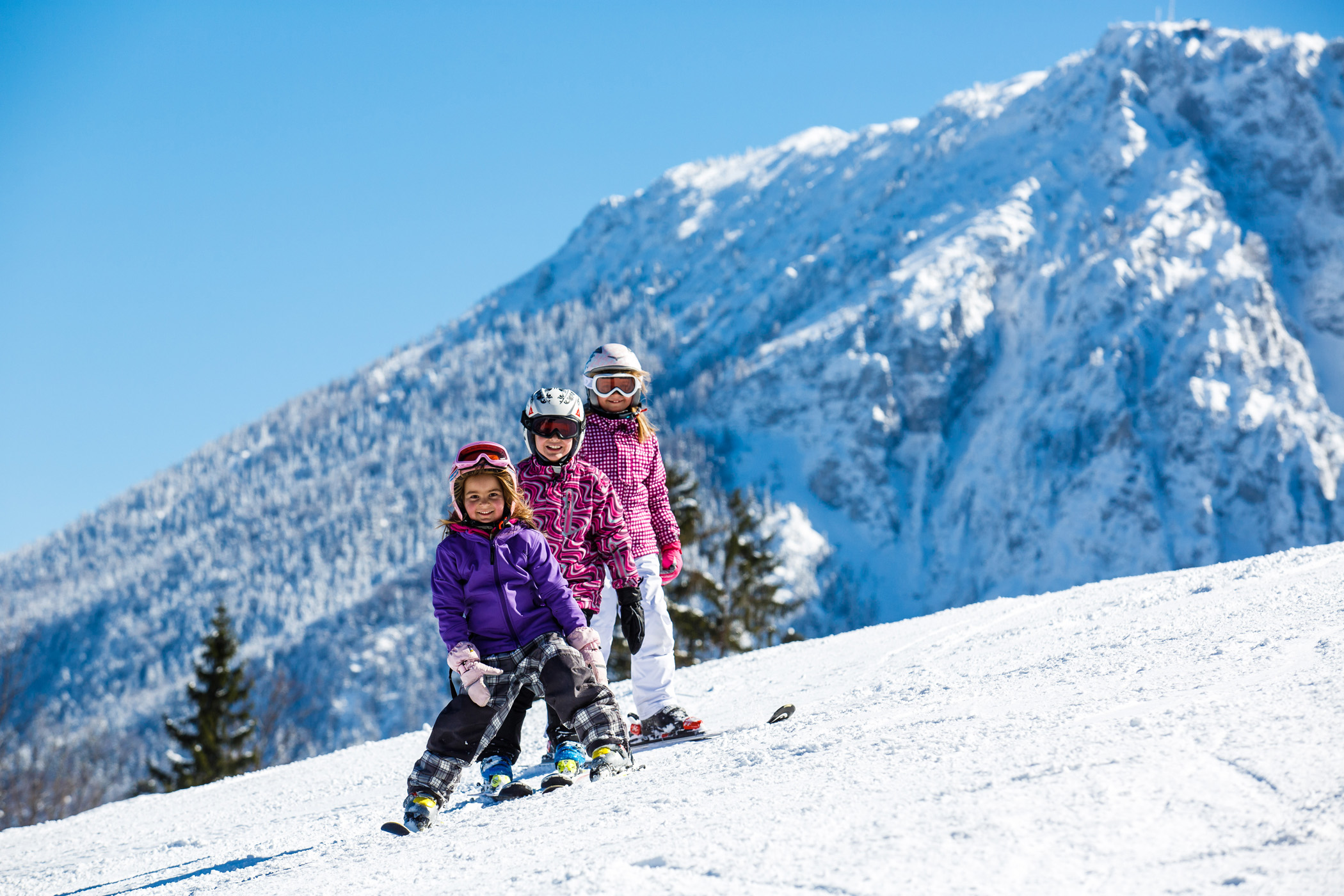 Skifahren Kids am Unternberg